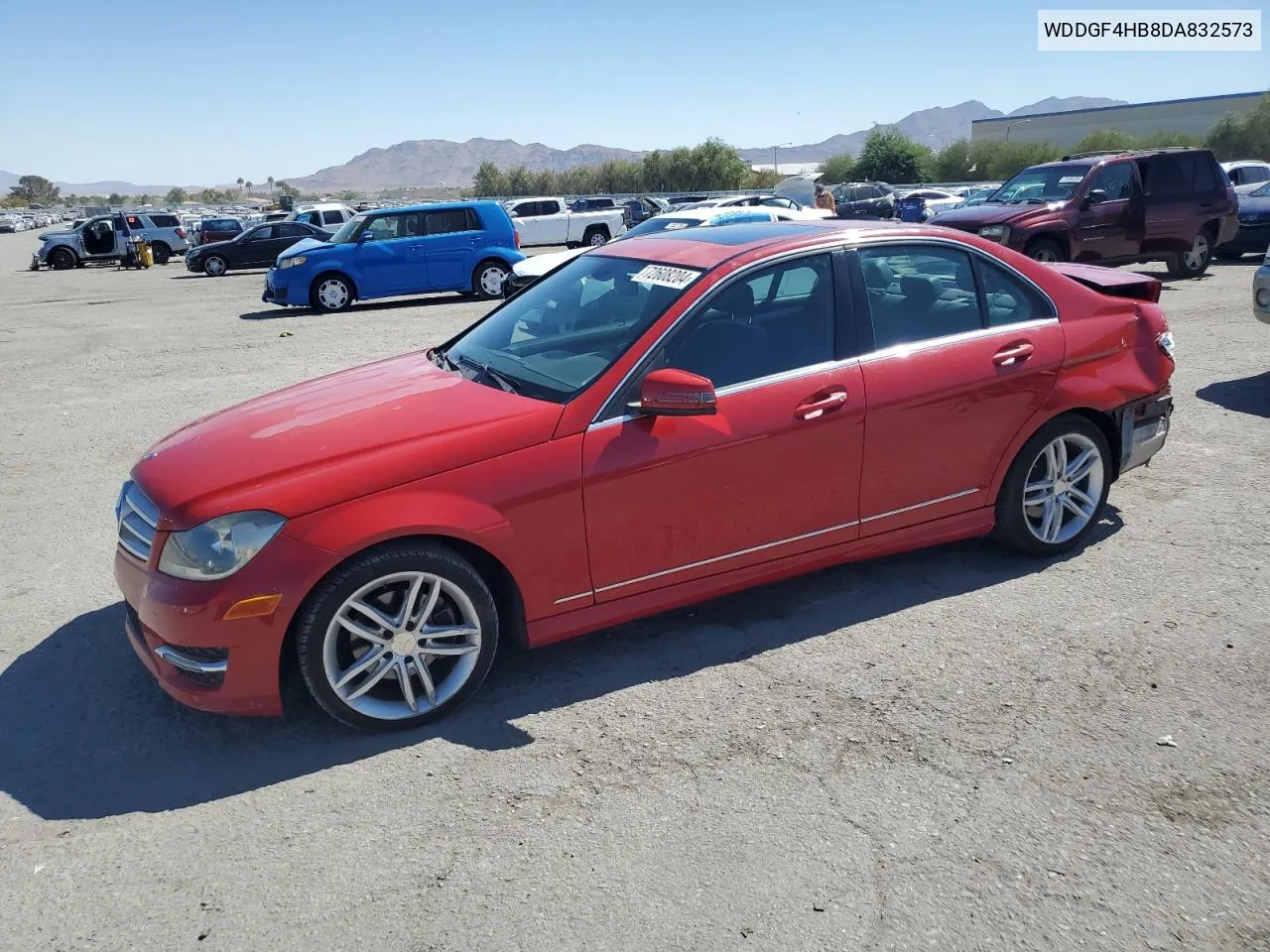 2013 Mercedes-Benz C 250 VIN: WDDGF4HB8DA832573 Lot: 72608204