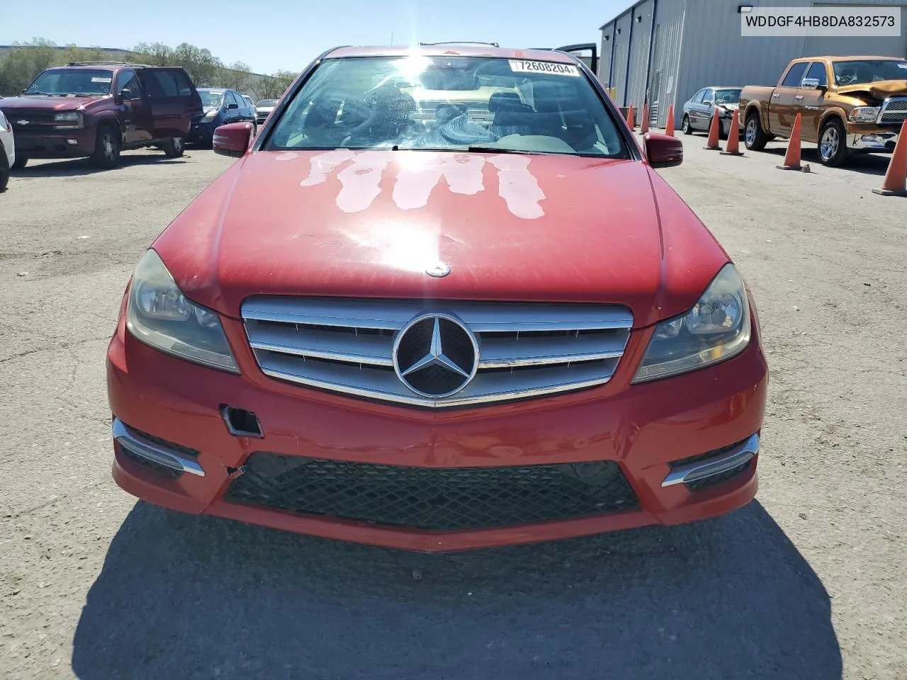 2013 Mercedes-Benz C 250 VIN: WDDGF4HB8DA832573 Lot: 72608204