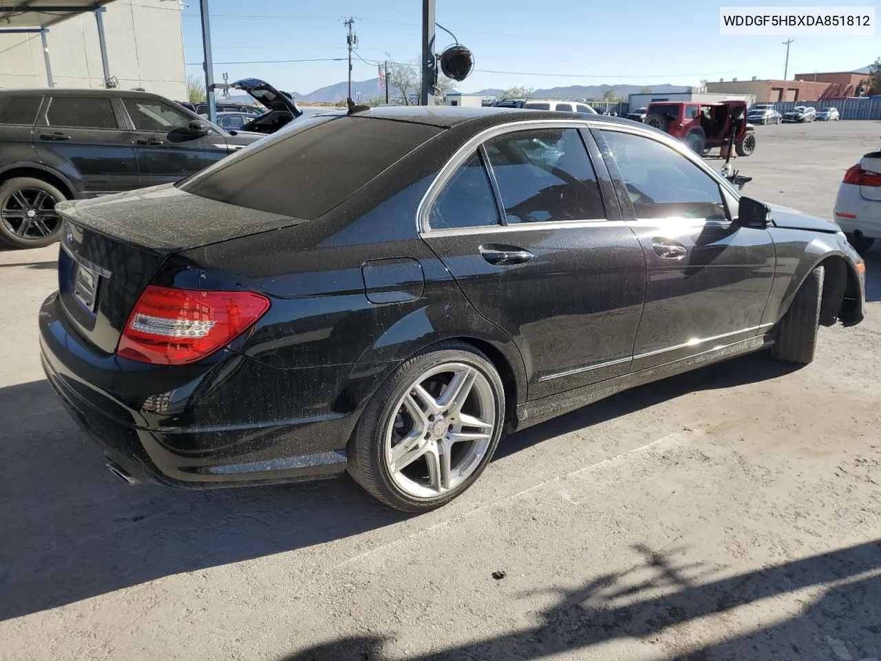 2013 Mercedes-Benz C 350 VIN: WDDGF5HBXDA851812 Lot: 72646034