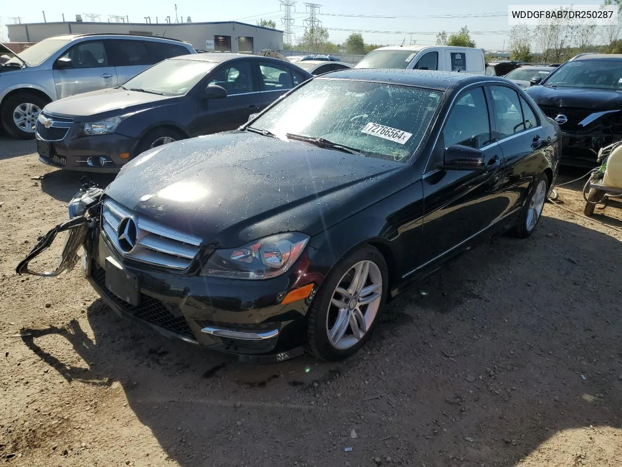 2013 Mercedes-Benz C 300 4Matic VIN: WDDGF8AB7DR250287 Lot: 72766564