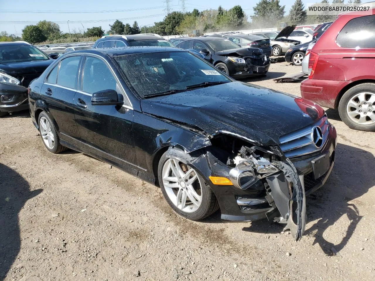 2013 Mercedes-Benz C 300 4Matic VIN: WDDGF8AB7DR250287 Lot: 72766564