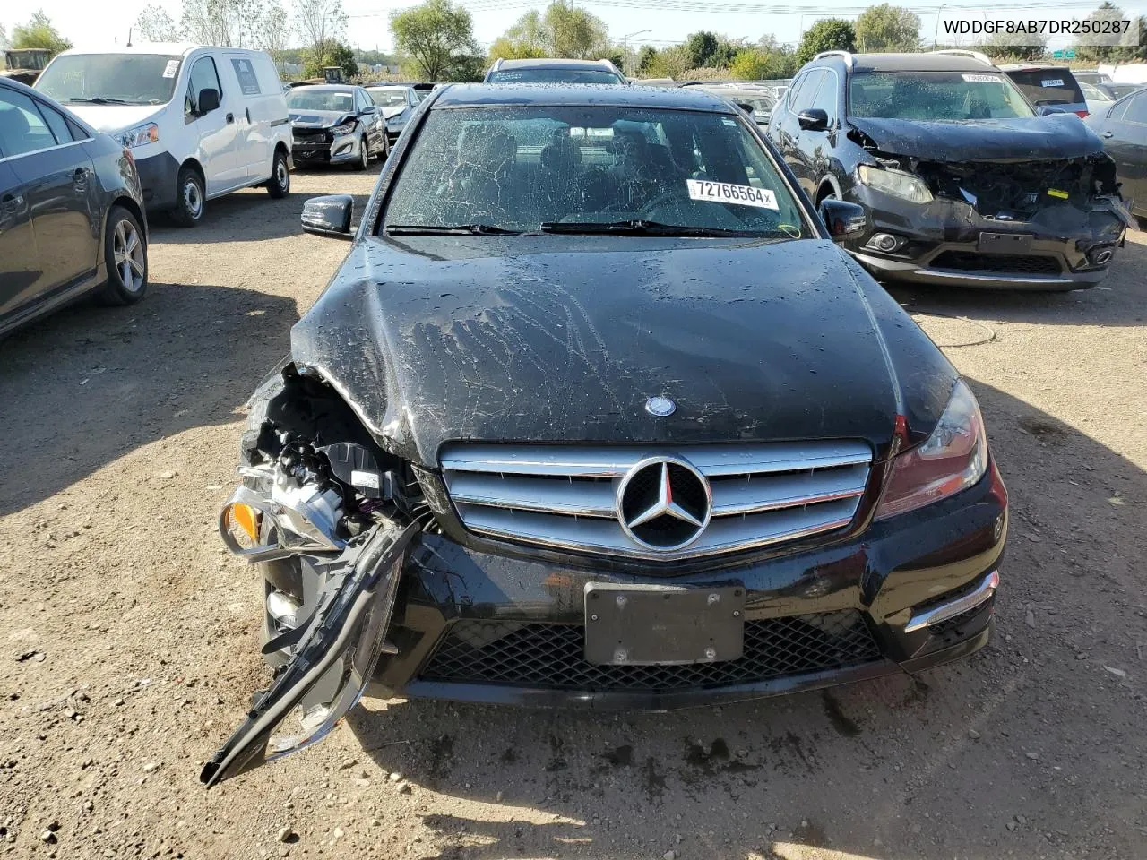 2013 Mercedes-Benz C 300 4Matic VIN: WDDGF8AB7DR250287 Lot: 72766564