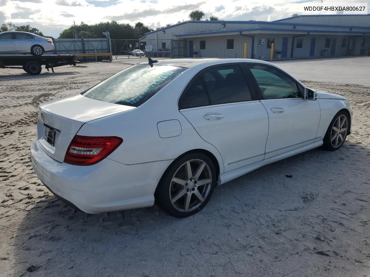 2013 Mercedes-Benz C 250 VIN: WDDGF4HBXDA800627 Lot: 72894284