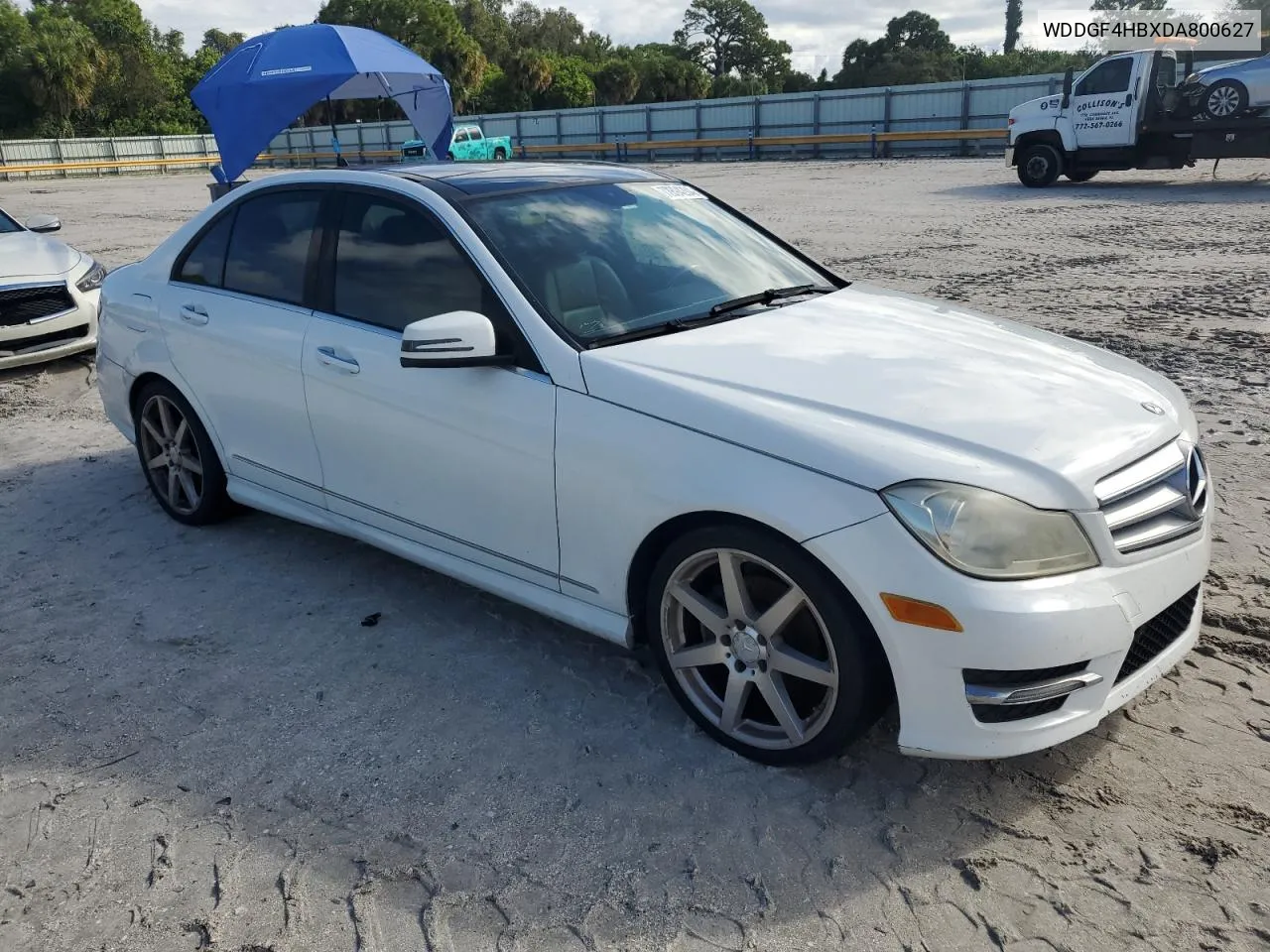 2013 Mercedes-Benz C 250 VIN: WDDGF4HBXDA800627 Lot: 72894284