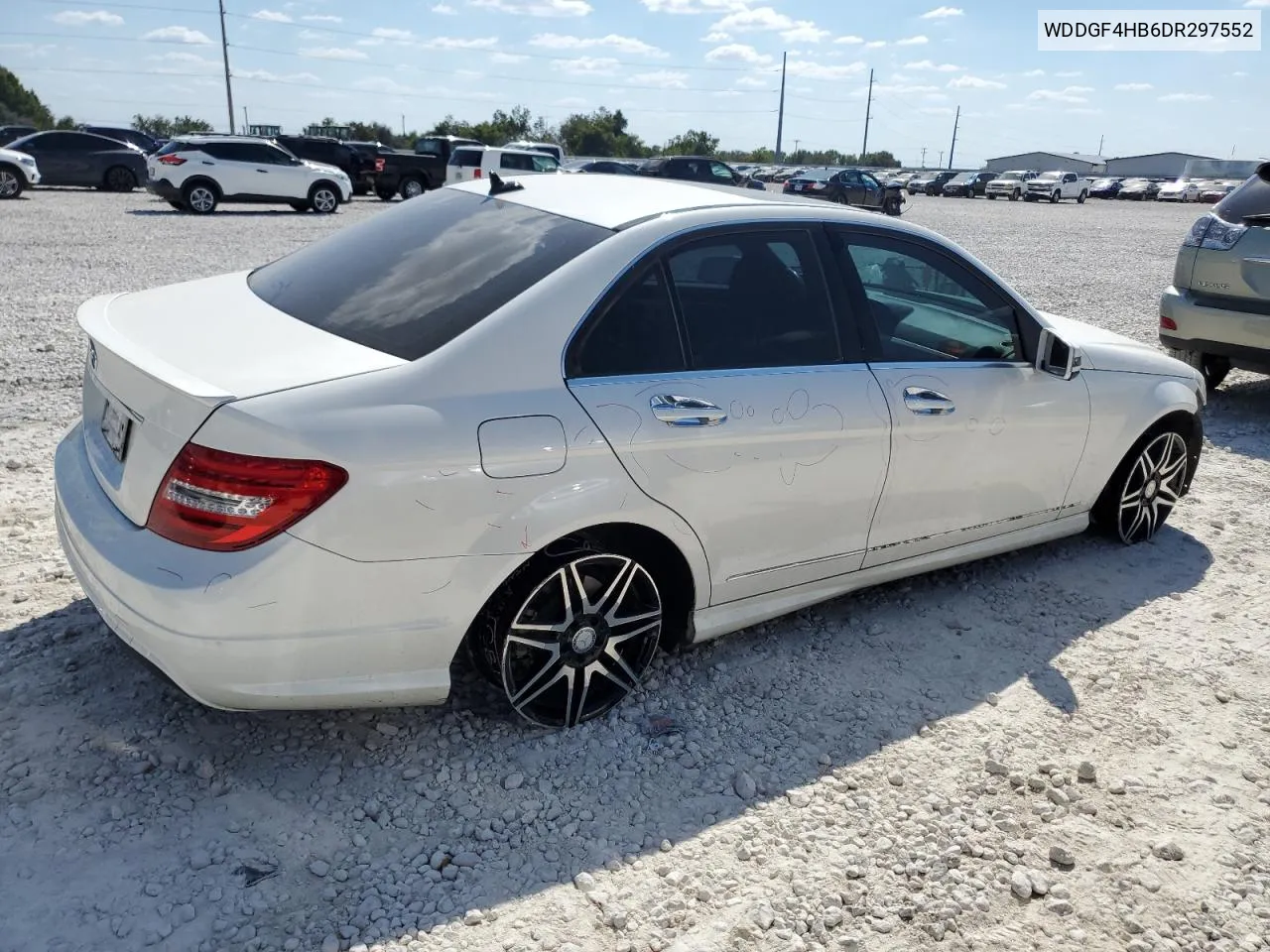 2013 Mercedes-Benz C 250 VIN: WDDGF4HB6DR297552 Lot: 73758124