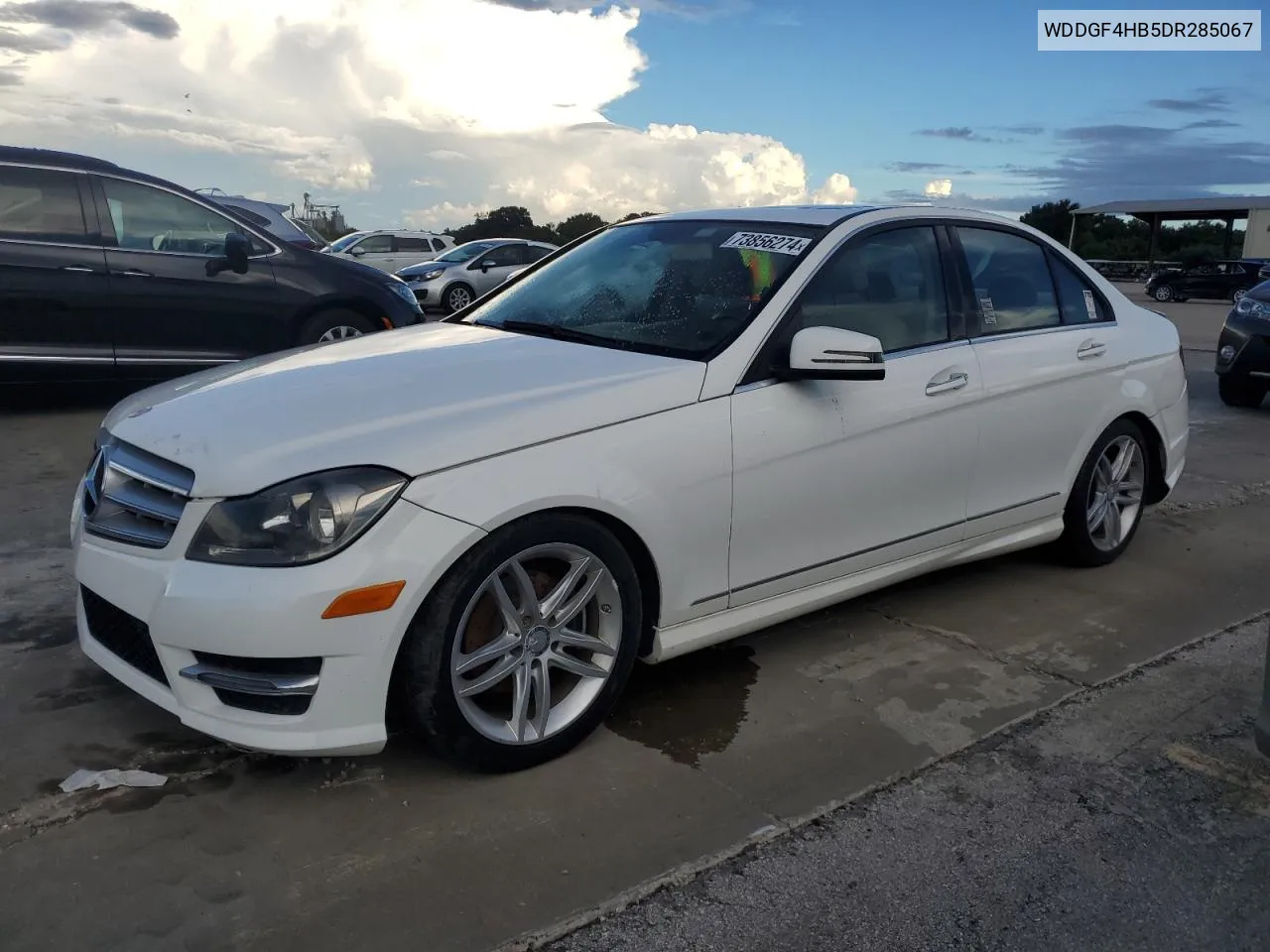 2013 Mercedes-Benz C 250 VIN: WDDGF4HB5DR285067 Lot: 73856274