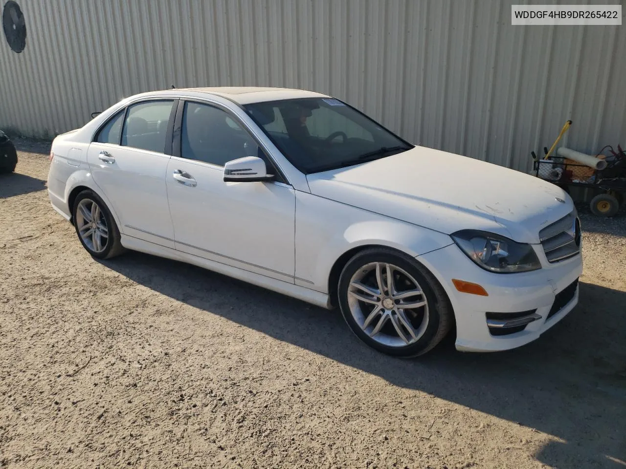 2013 Mercedes-Benz C 250 VIN: WDDGF4HB9DR265422 Lot: 73875024