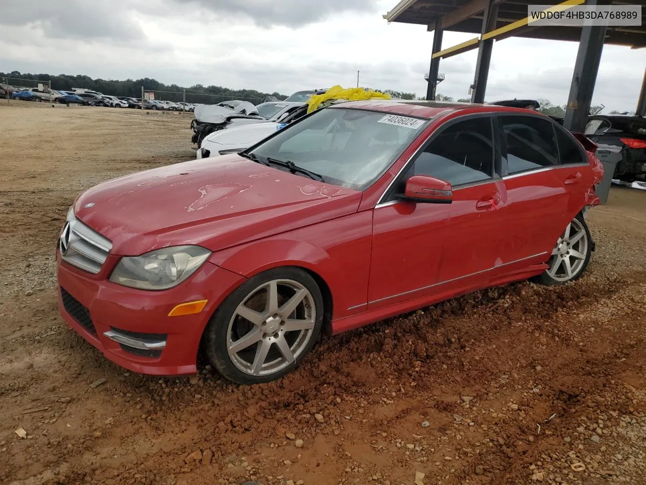 2013 Mercedes-Benz C 250 VIN: WDDGF4HB3DA768989 Lot: 74036024