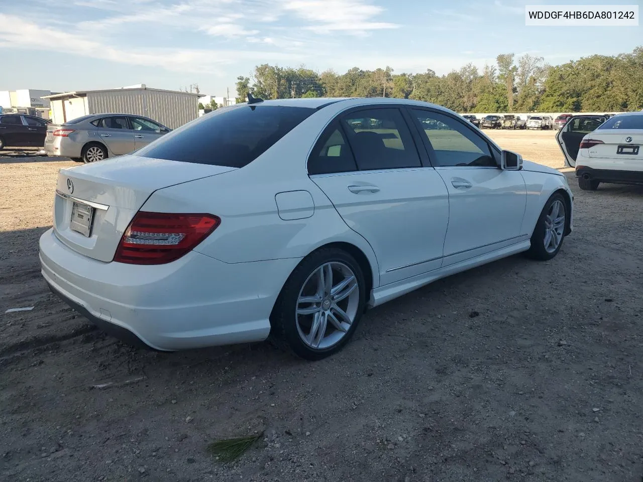 2013 Mercedes-Benz C 250 VIN: WDDGF4HB6DA801242 Lot: 74060744