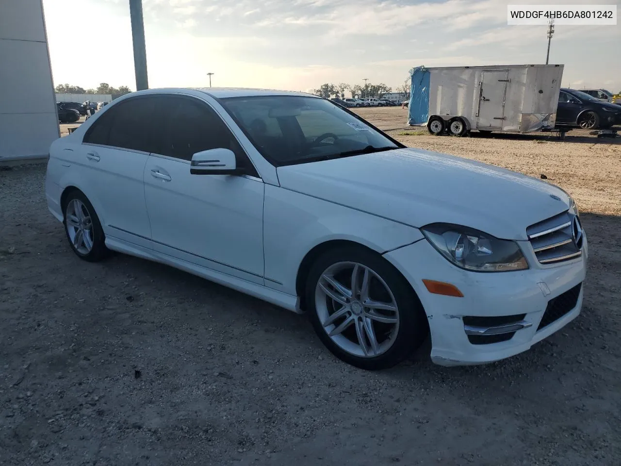 2013 Mercedes-Benz C 250 VIN: WDDGF4HB6DA801242 Lot: 74060744