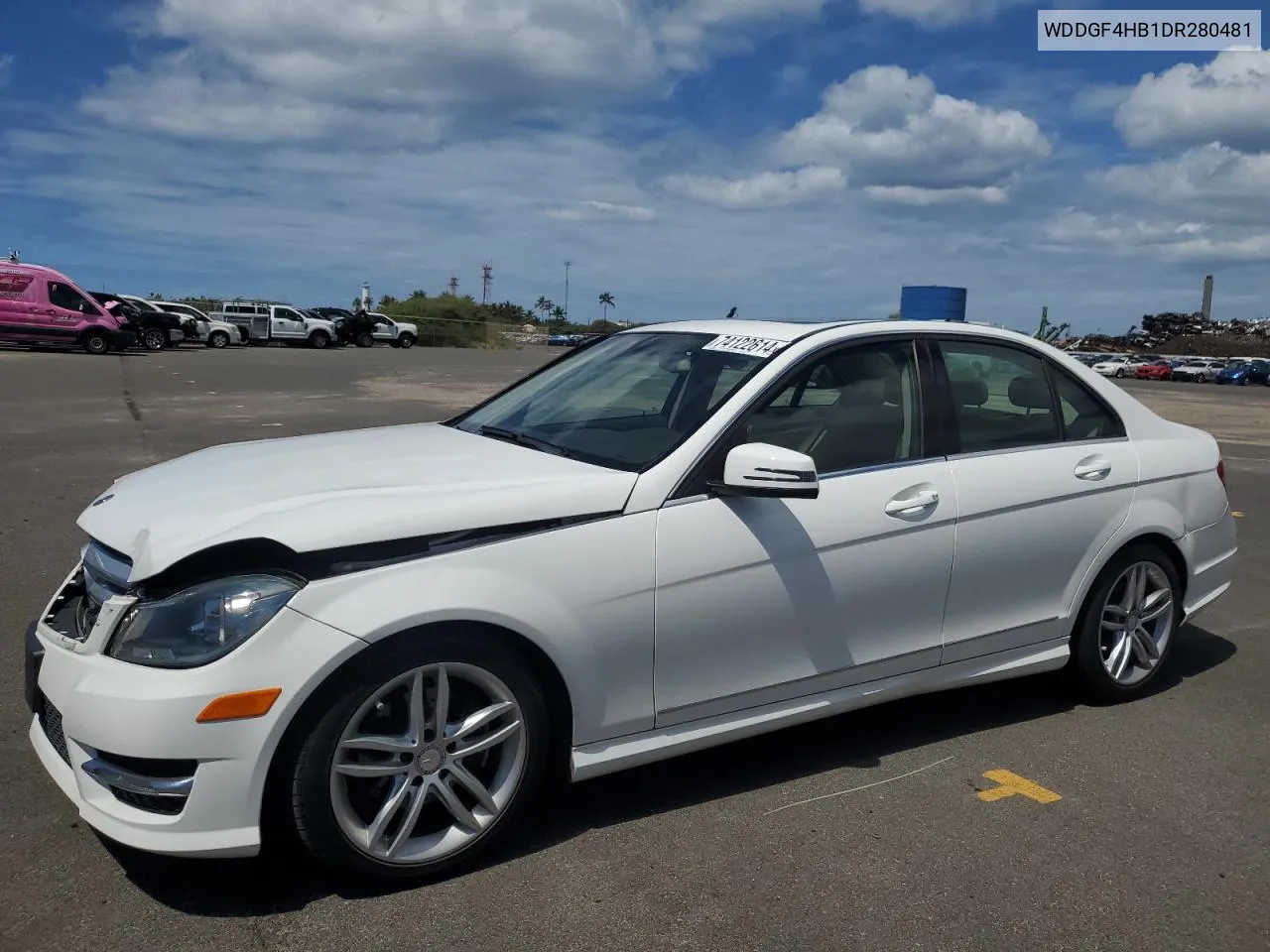 2013 Mercedes-Benz C 250 VIN: WDDGF4HB1DR280481 Lot: 74122614