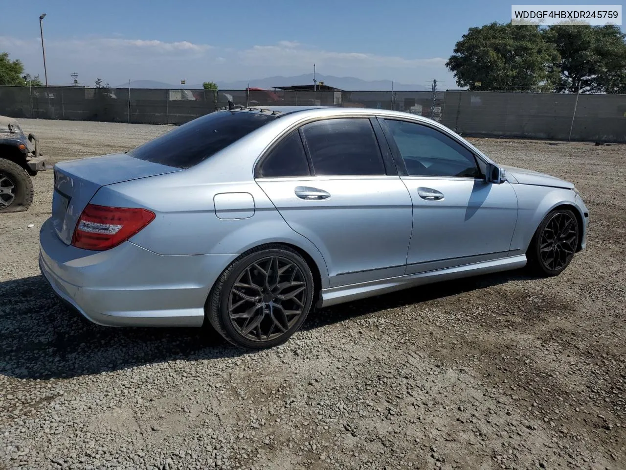 2013 Mercedes-Benz C 250 VIN: WDDGF4HBXDR245759 Lot: 74152414