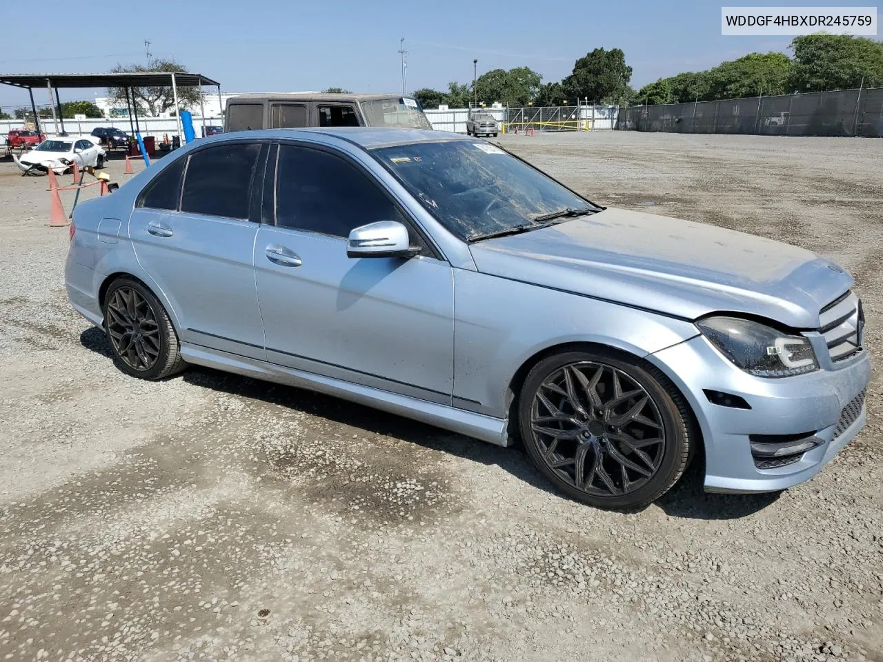 2013 Mercedes-Benz C 250 VIN: WDDGF4HBXDR245759 Lot: 74152414