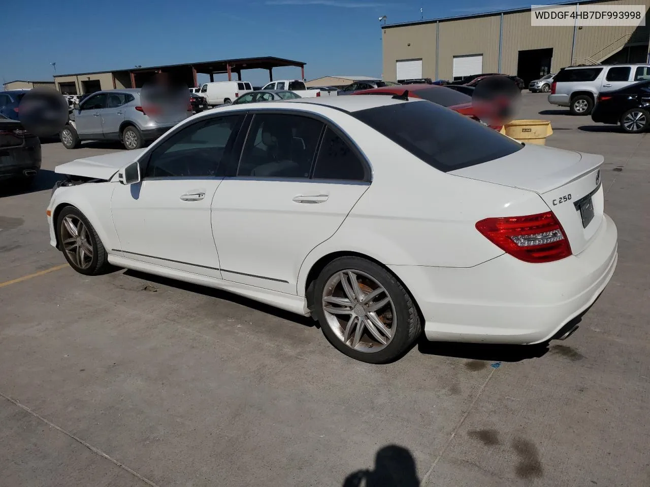 2013 Mercedes-Benz C 250 VIN: WDDGF4HB7DF993998 Lot: 74239844