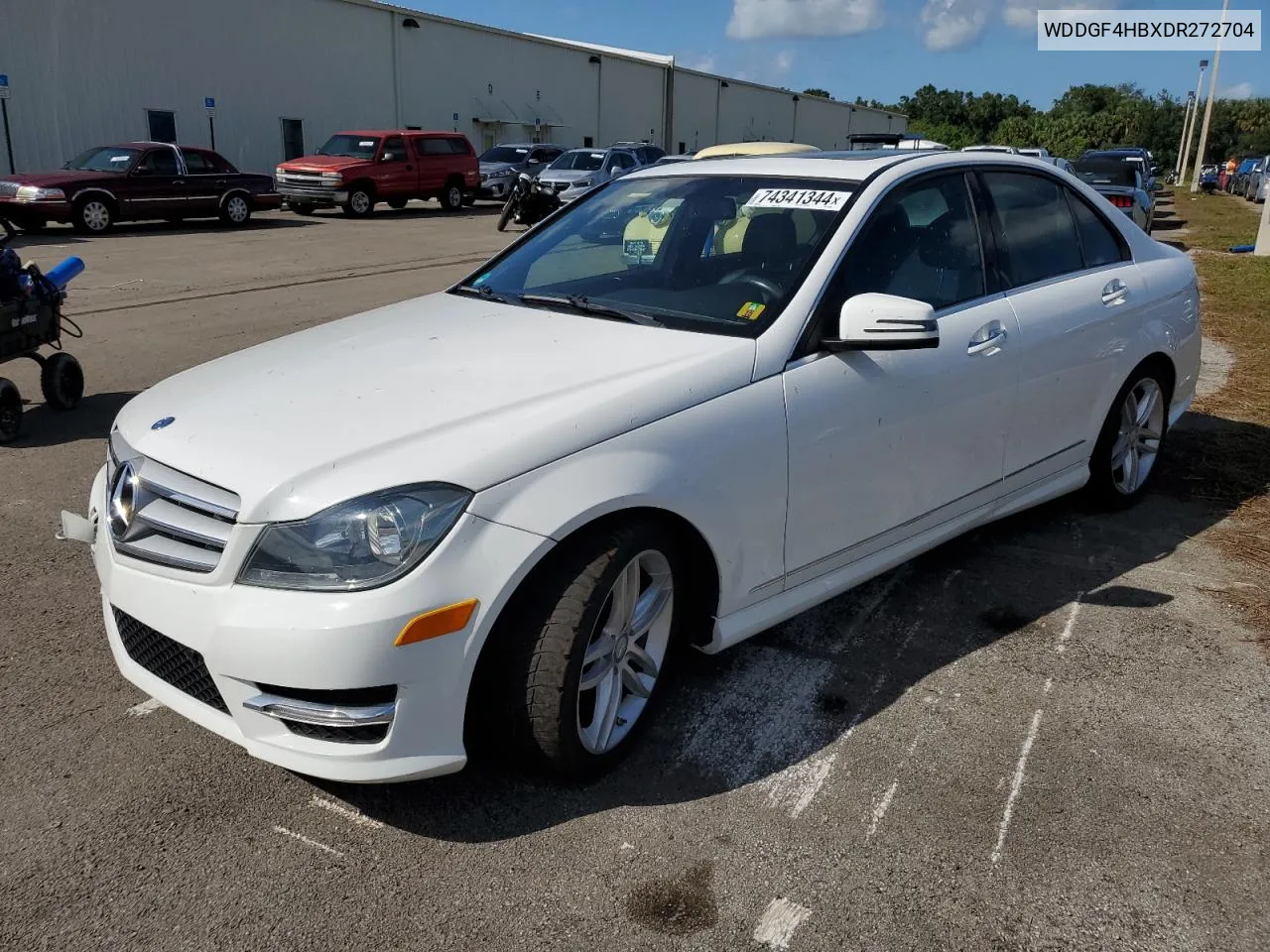 2013 Mercedes-Benz C 250 VIN: WDDGF4HBXDR272704 Lot: 74341344