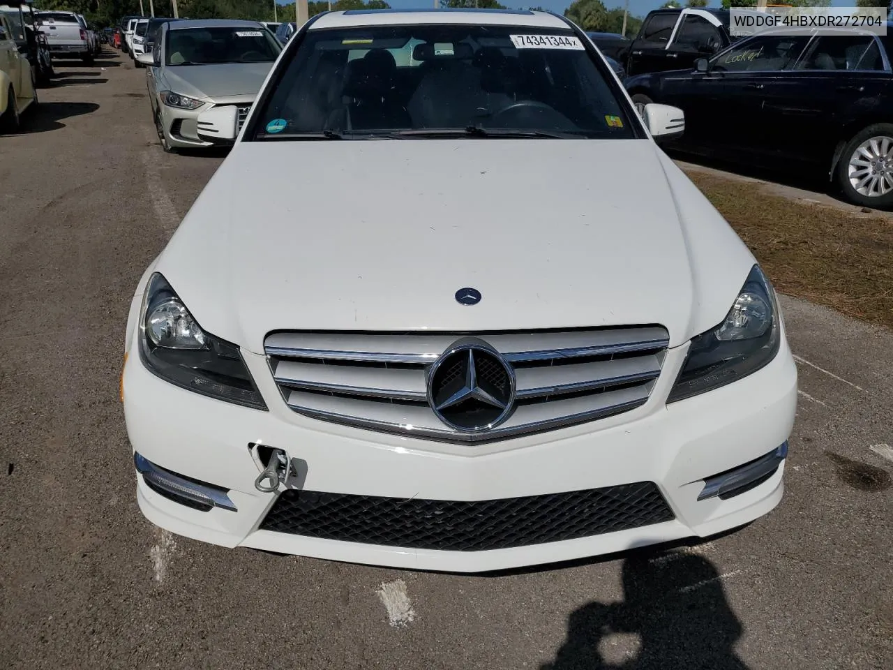 2013 Mercedes-Benz C 250 VIN: WDDGF4HBXDR272704 Lot: 74341344