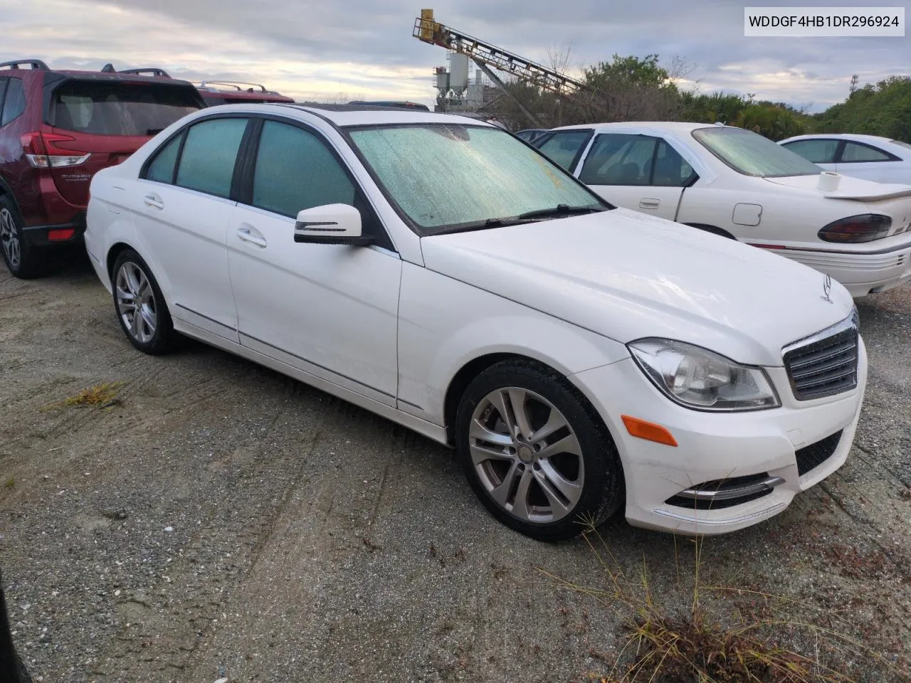 2013 Mercedes-Benz C 250 VIN: WDDGF4HB1DR296924 Lot: 74392044