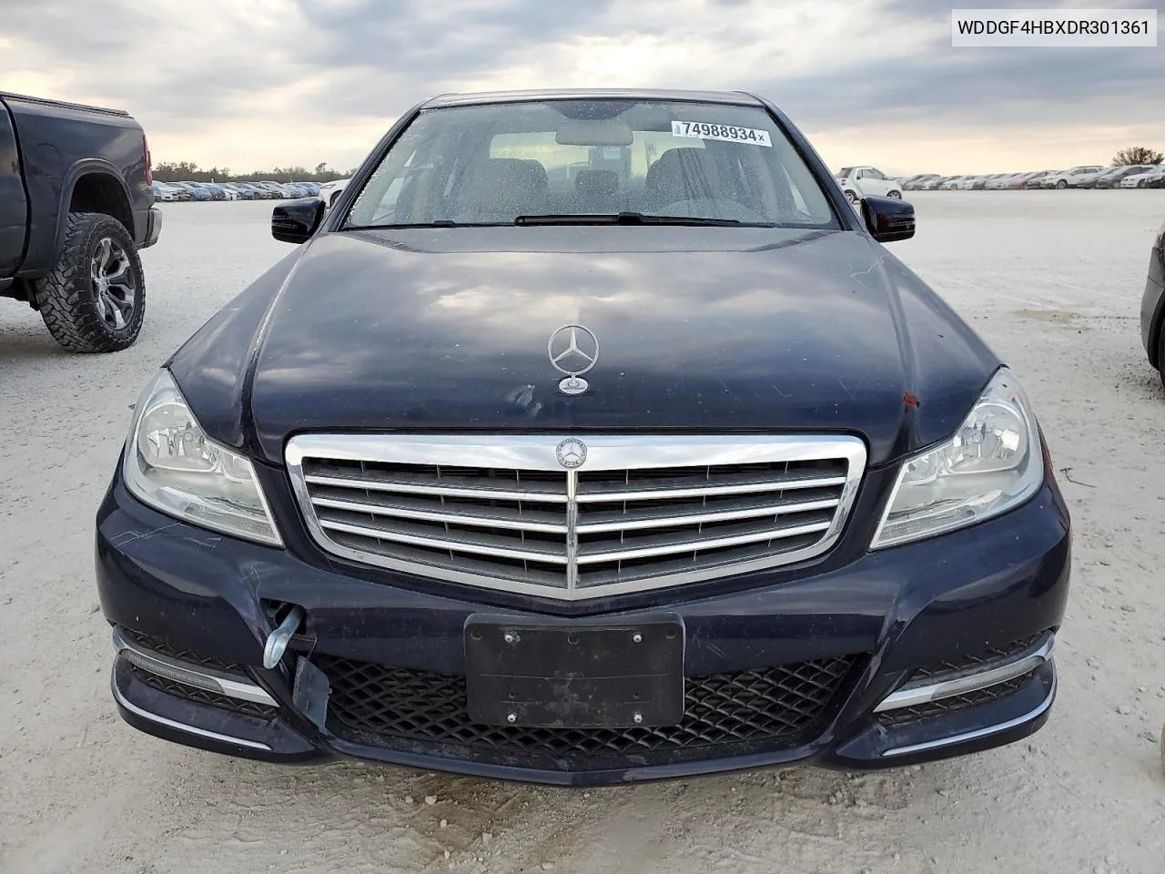 2013 Mercedes-Benz C 250 VIN: WDDGF4HBXDR301361 Lot: 74988934