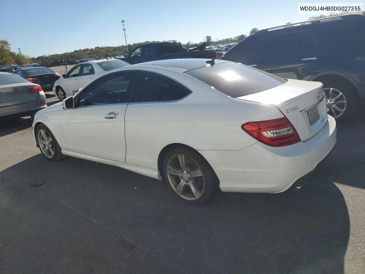 2013 Mercedes-Benz C 250 VIN: WDDGJ4HB0DG027355 Lot: 75210284