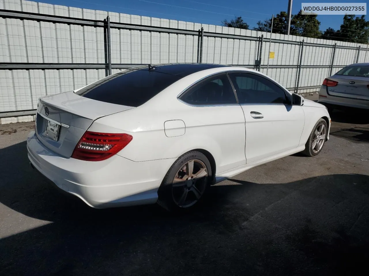 2013 Mercedes-Benz C 250 VIN: WDDGJ4HB0DG027355 Lot: 75210284