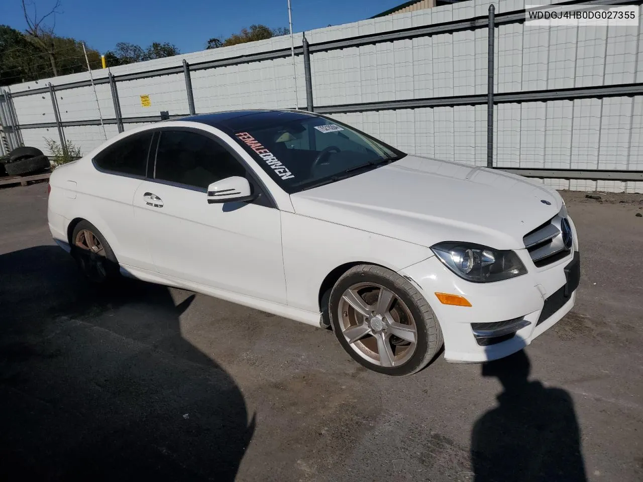 2013 Mercedes-Benz C 250 VIN: WDDGJ4HB0DG027355 Lot: 75210284