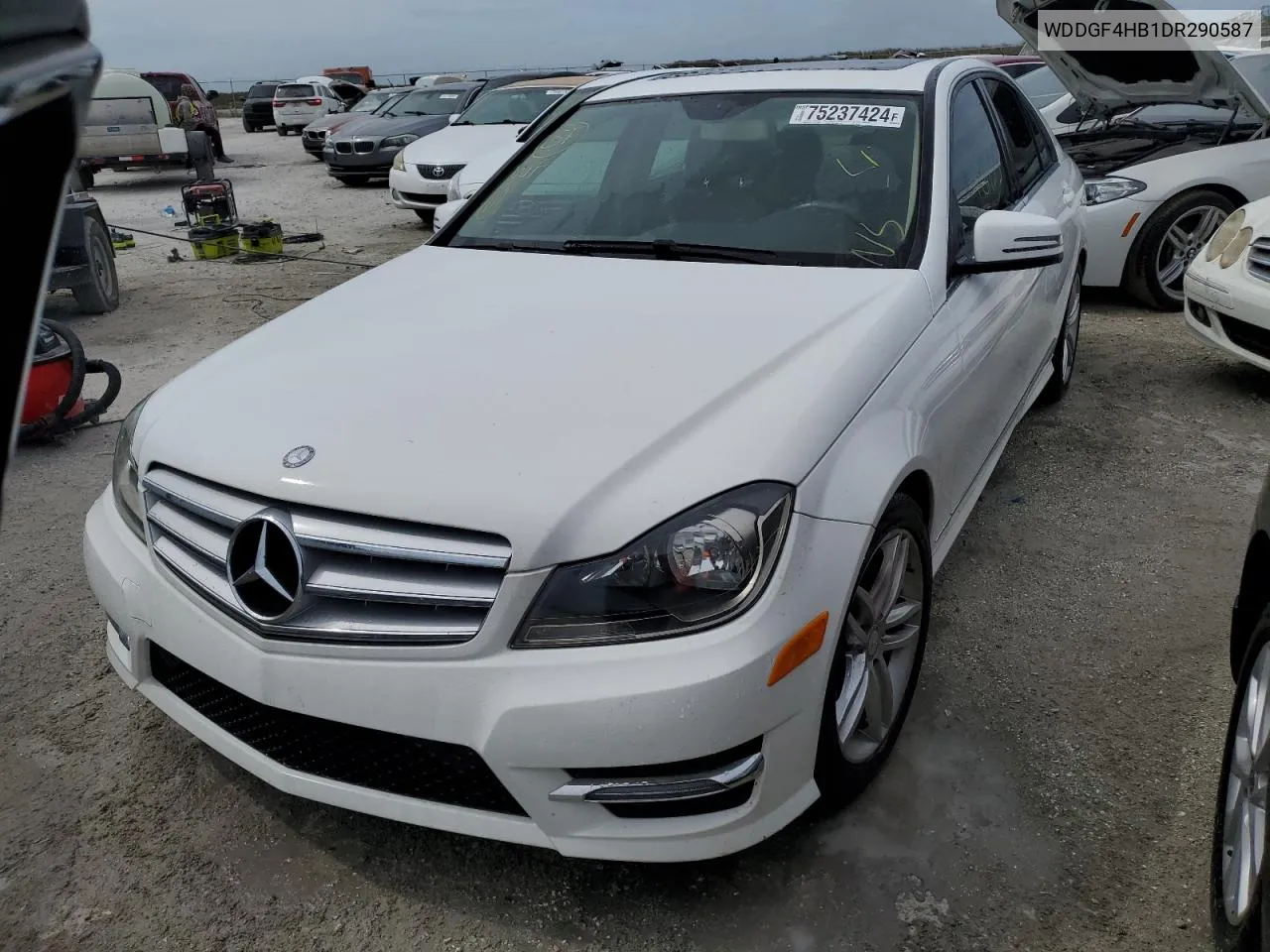 2013 Mercedes-Benz C 250 VIN: WDDGF4HB1DR290587 Lot: 75237424