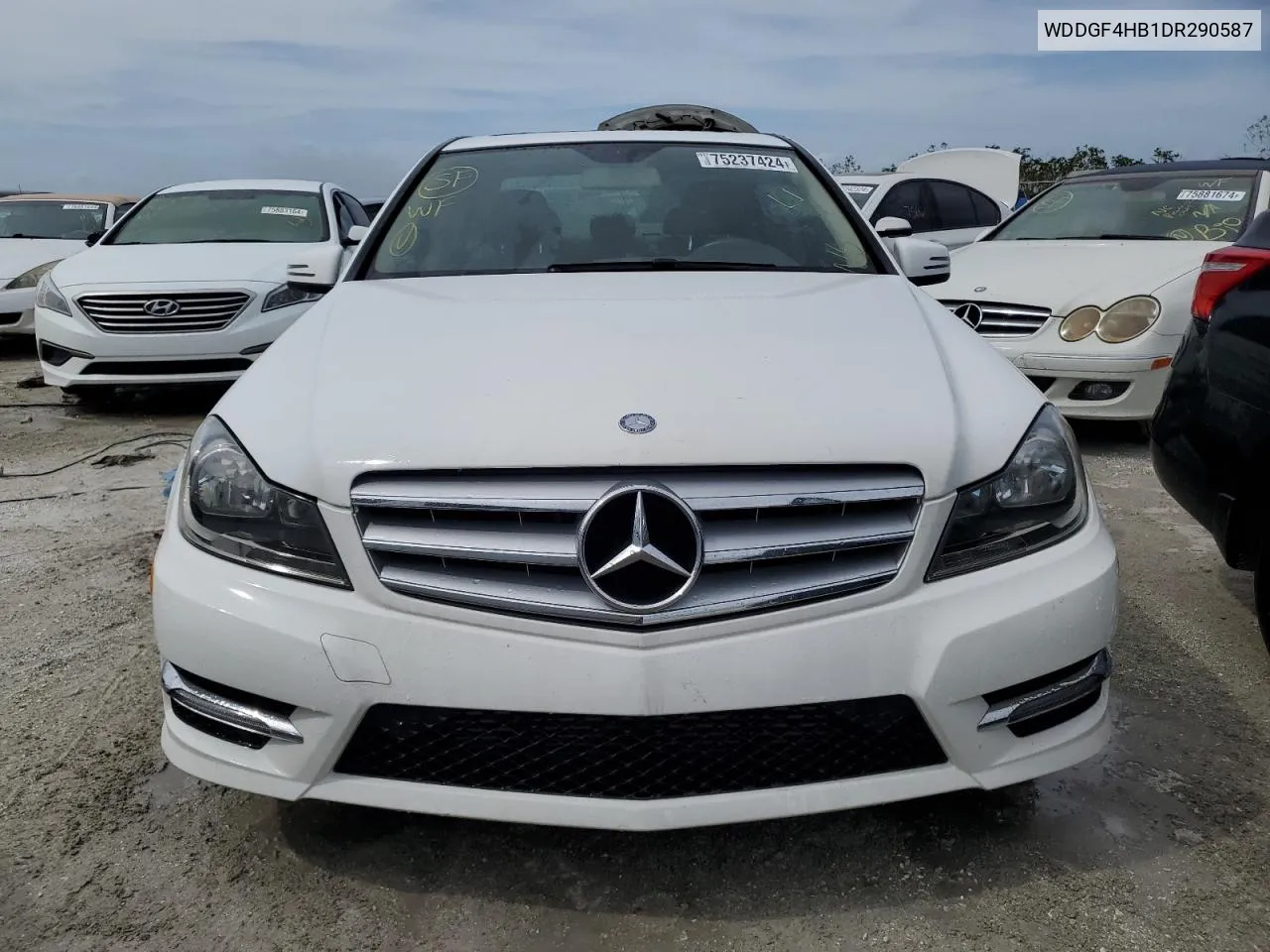 2013 Mercedes-Benz C 250 VIN: WDDGF4HB1DR290587 Lot: 75237424