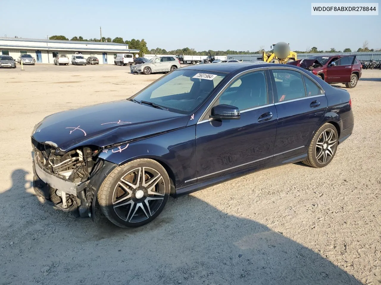 2013 Mercedes-Benz C 300 4Matic VIN: WDDGF8ABXDR278844 Lot: 75631964