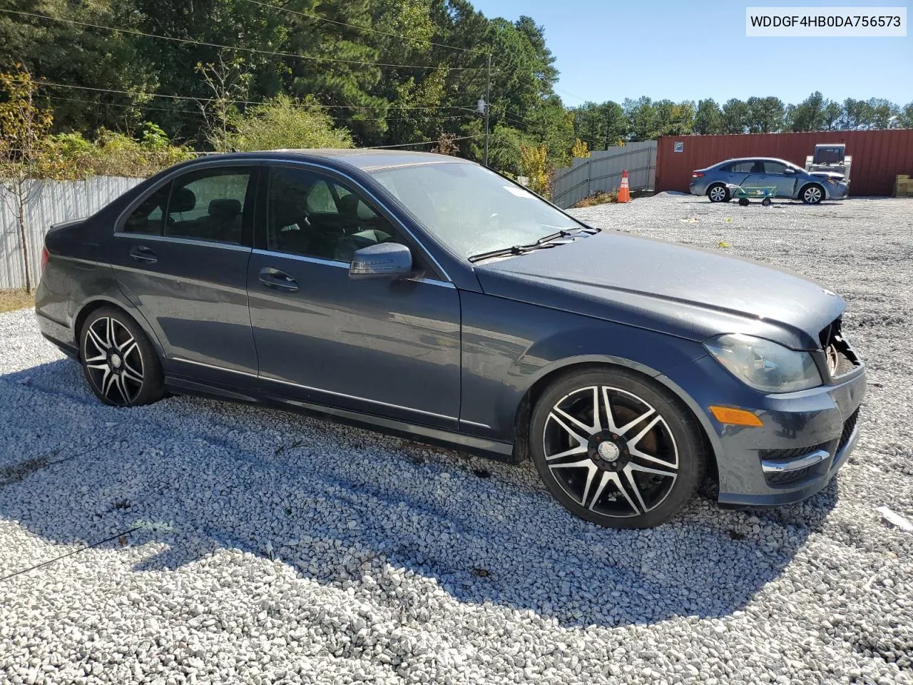 2013 Mercedes-Benz C 250 VIN: WDDGF4HB0DA756573 Lot: 75688694