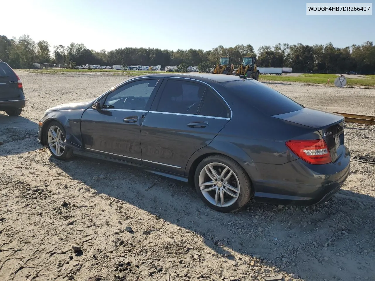 2013 Mercedes-Benz C 250 VIN: WDDGF4HB7DR266407 Lot: 76017924