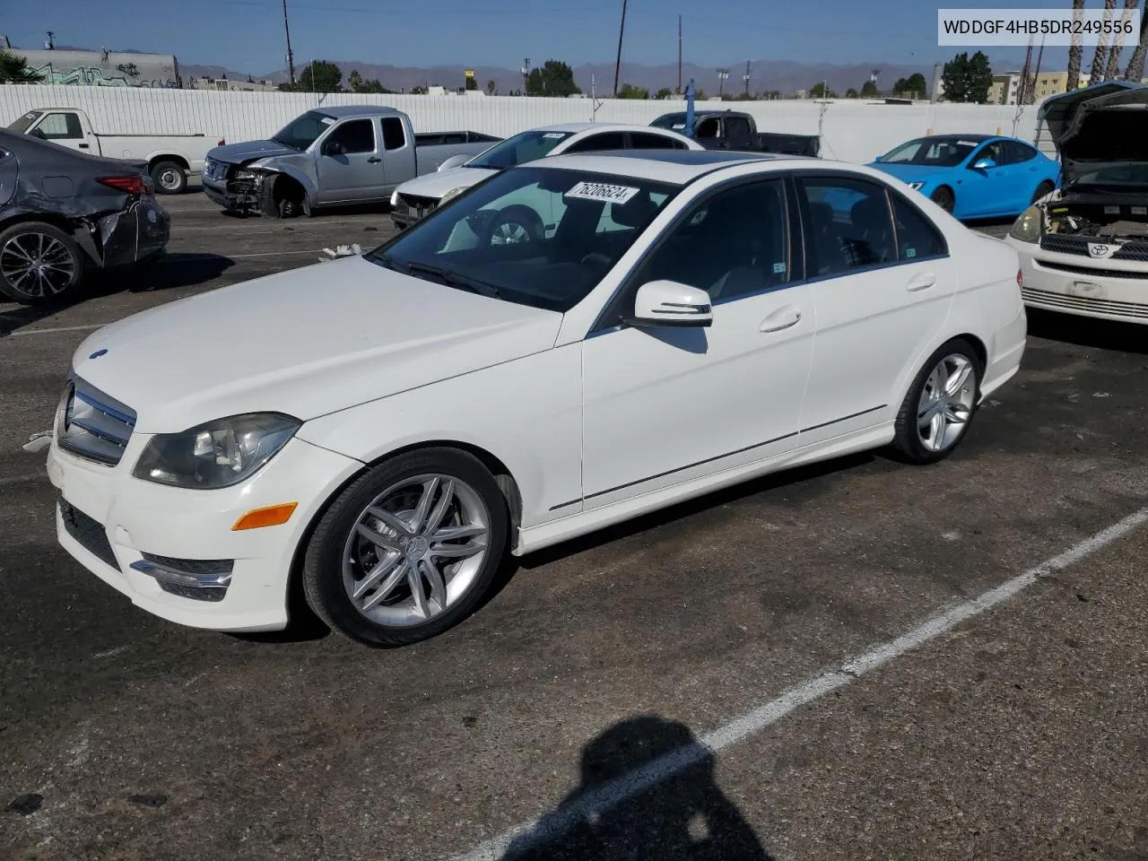 2013 Mercedes-Benz C 250 VIN: WDDGF4HB5DR249556 Lot: 76206624