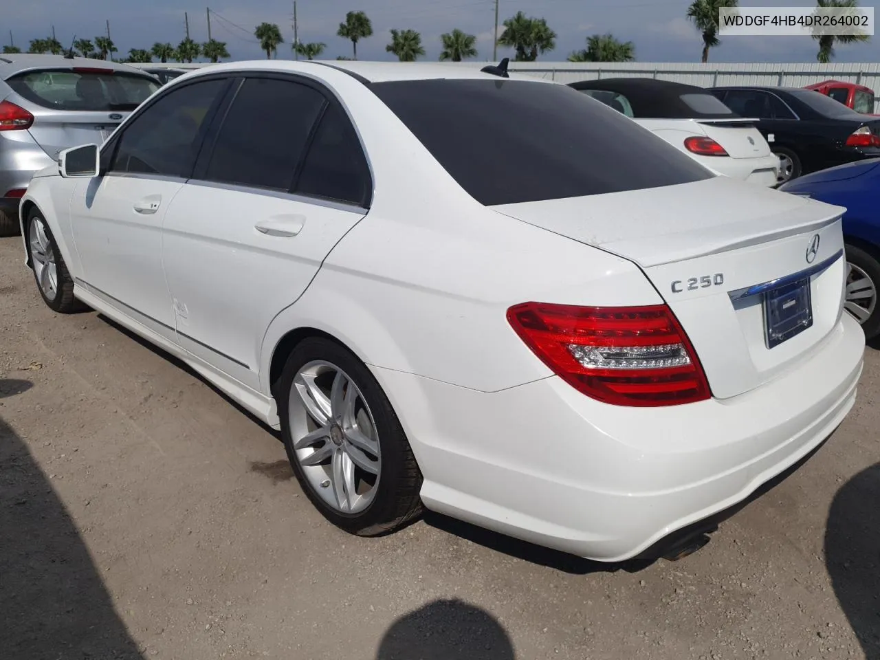 2013 Mercedes-Benz C 250 VIN: WDDGF4HB4DR264002 Lot: 76287944