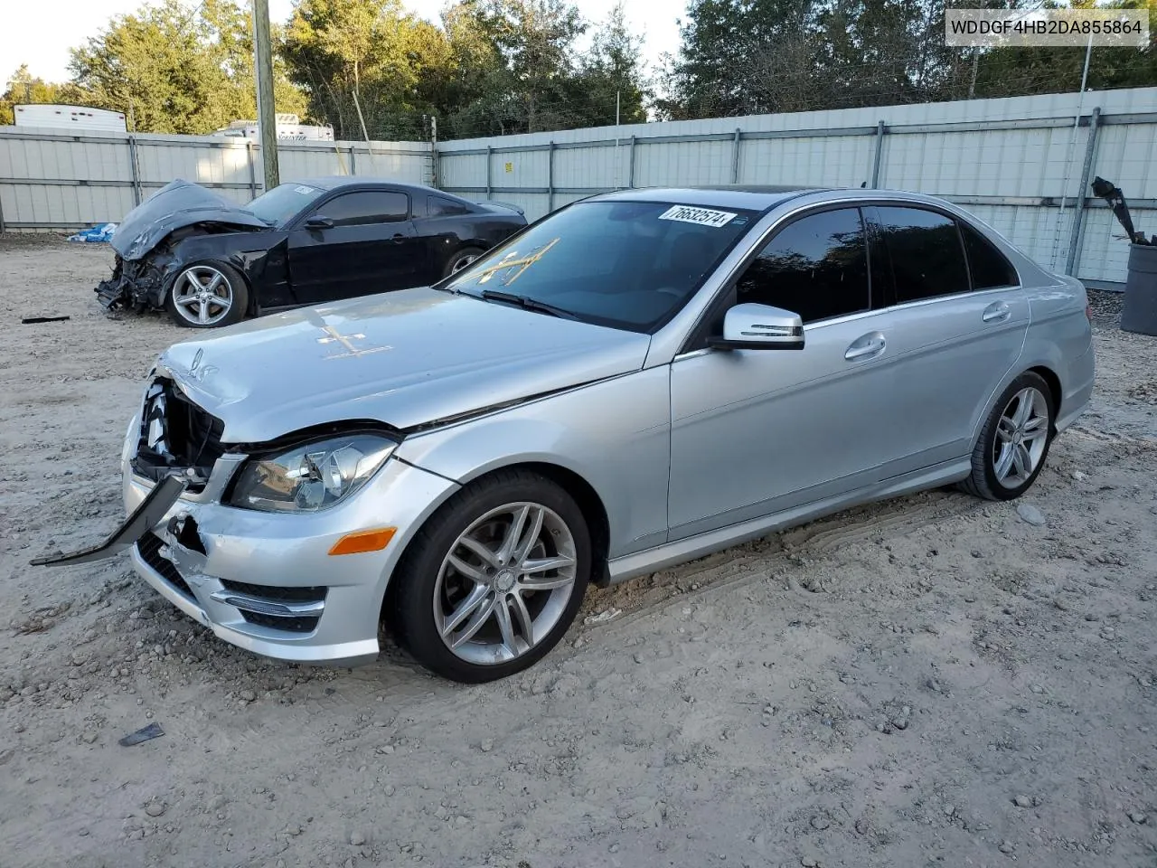 2013 Mercedes-Benz C 250 VIN: WDDGF4HB2DA855864 Lot: 76632574