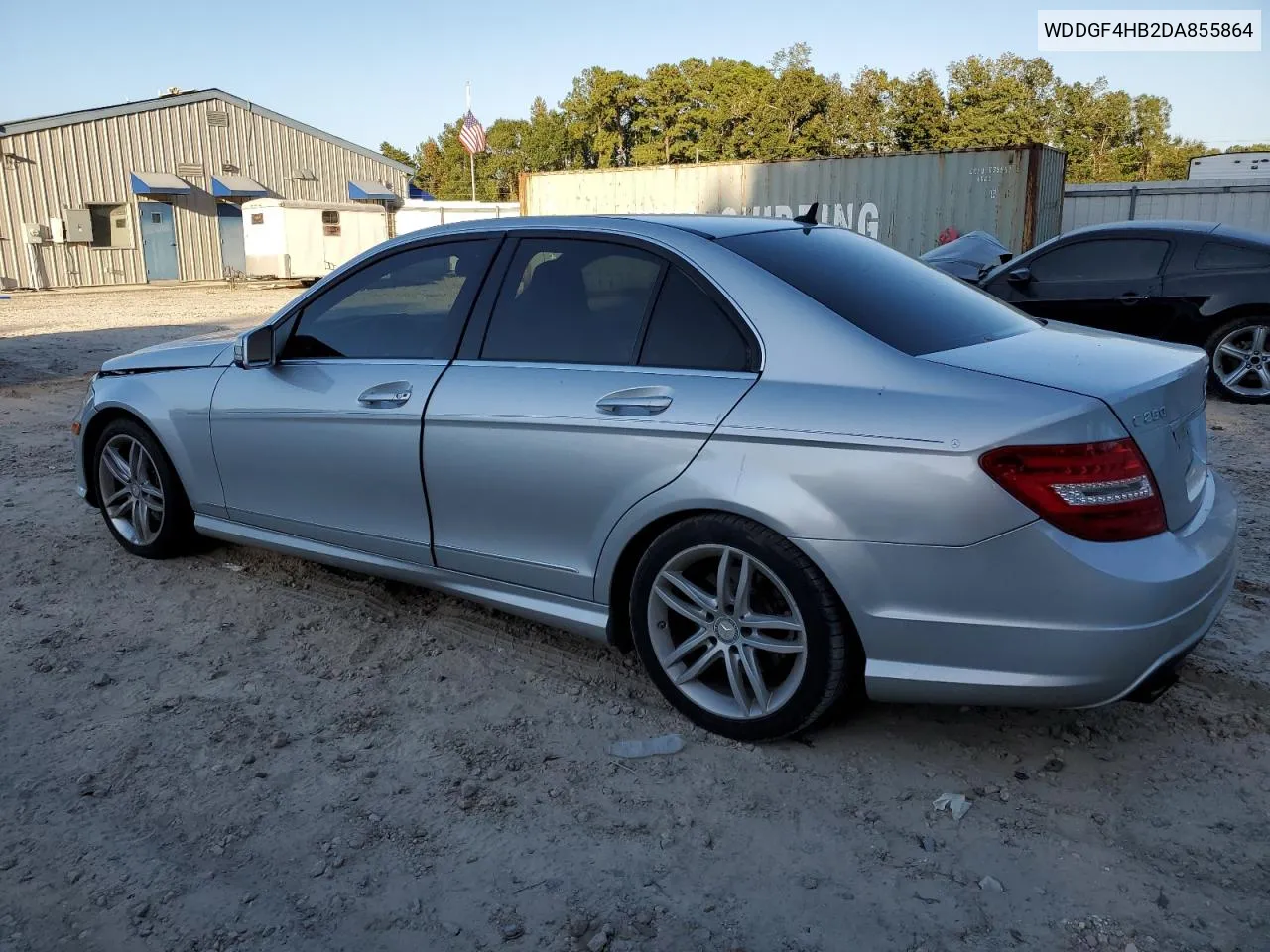 2013 Mercedes-Benz C 250 VIN: WDDGF4HB2DA855864 Lot: 76632574