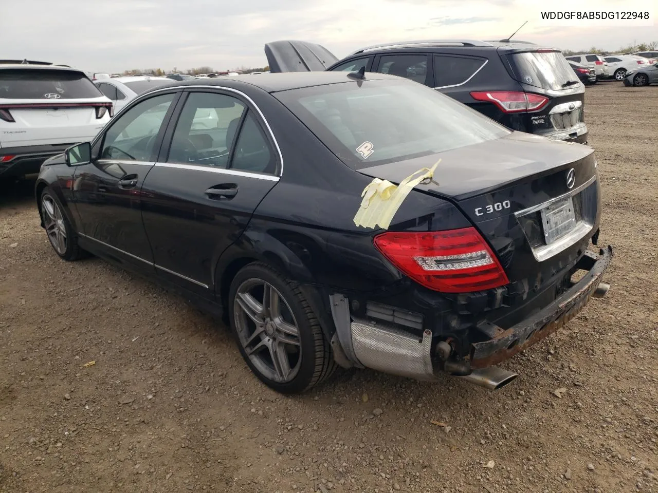 2013 Mercedes-Benz C 300 4Matic VIN: WDDGF8AB5DG122948 Lot: 77226524