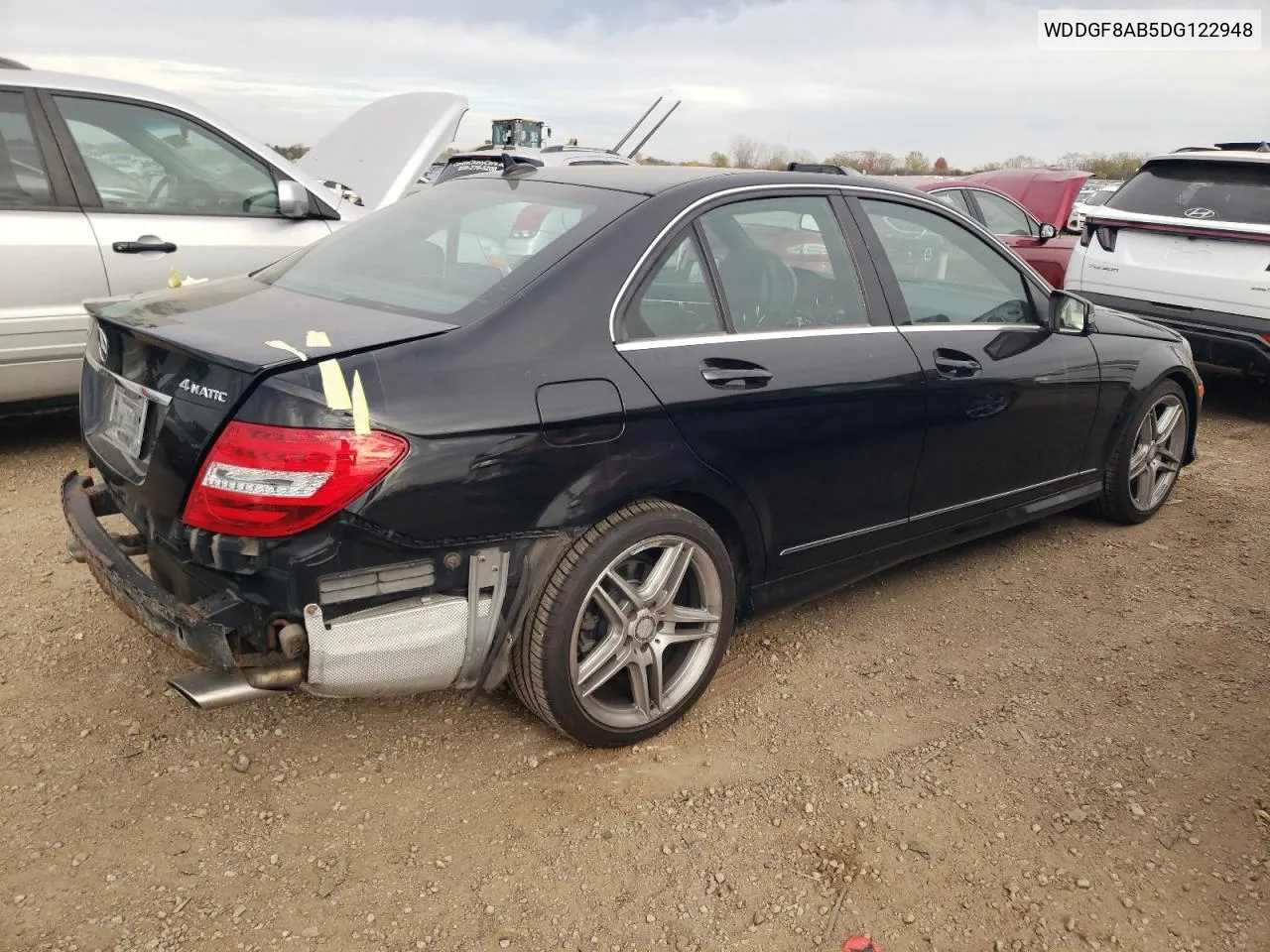 2013 Mercedes-Benz C 300 4Matic VIN: WDDGF8AB5DG122948 Lot: 77226524