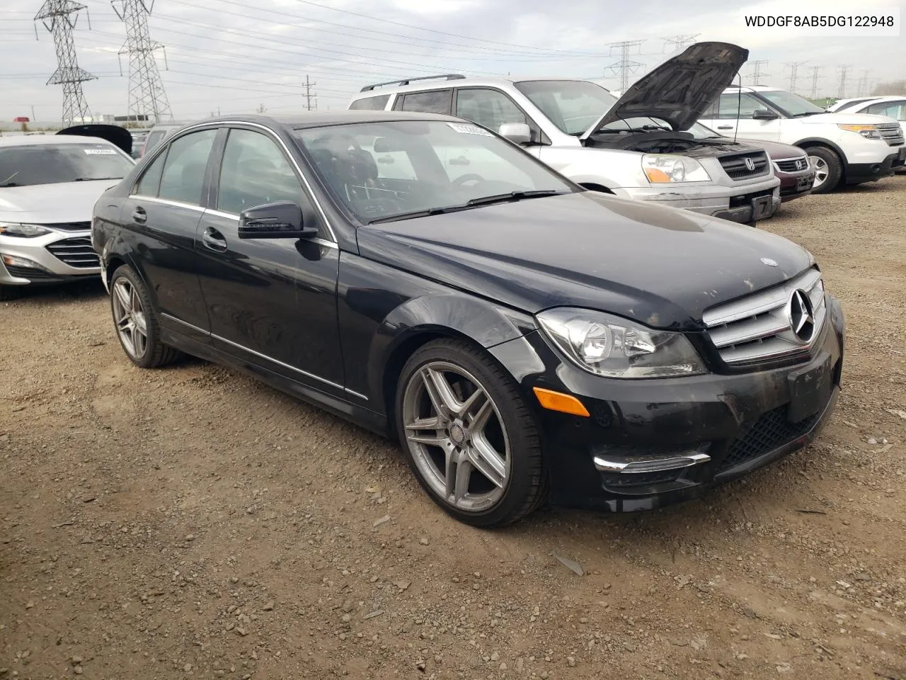 2013 Mercedes-Benz C 300 4Matic VIN: WDDGF8AB5DG122948 Lot: 77226524