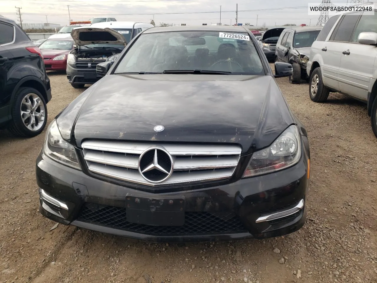 2013 Mercedes-Benz C 300 4Matic VIN: WDDGF8AB5DG122948 Lot: 77226524