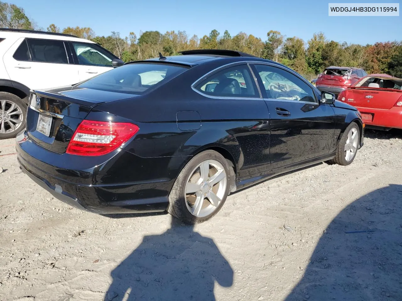 2013 Mercedes-Benz C 250 VIN: WDDGJ4HB3DG115994 Lot: 77350974