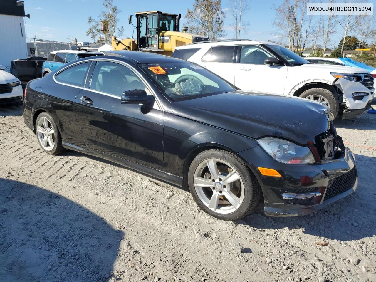 2013 Mercedes-Benz C 250 VIN: WDDGJ4HB3DG115994 Lot: 77350974