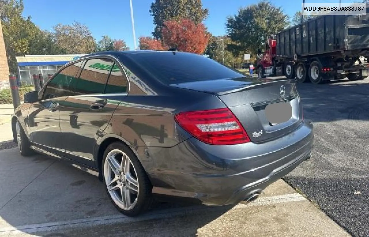 2013 Mercedes-Benz C 300 4Matic VIN: WDDGF8AB8DA838987 Lot: 77355514