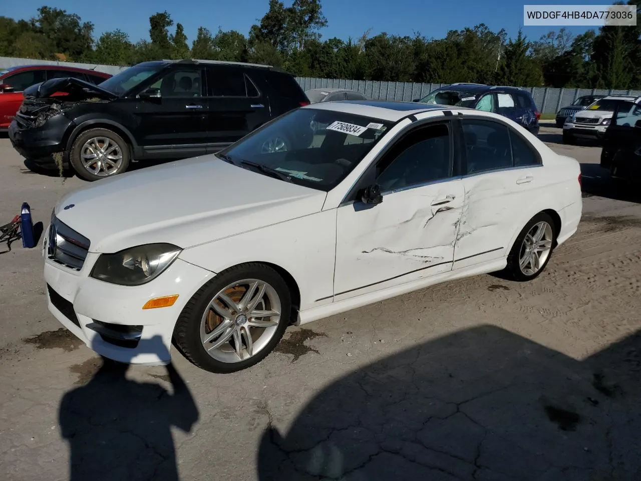 2013 Mercedes-Benz C 250 VIN: WDDGF4HB4DA773036 Lot: 77509834