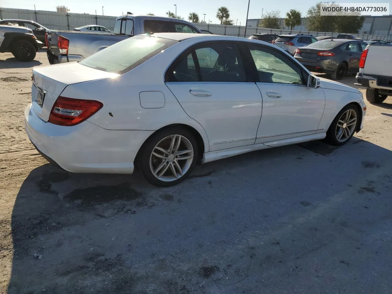 2013 Mercedes-Benz C 250 VIN: WDDGF4HB4DA773036 Lot: 77509834