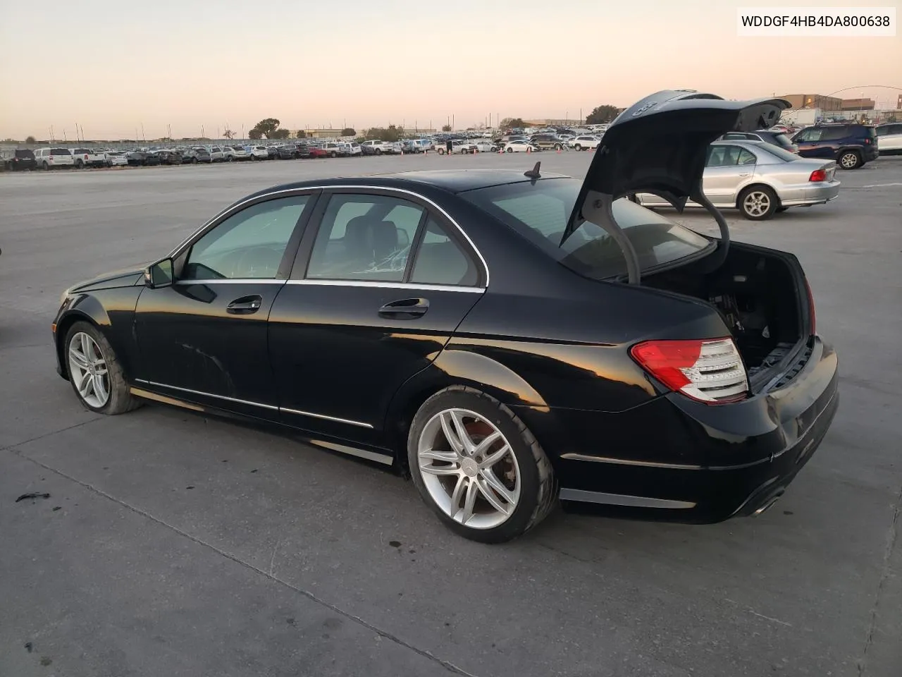 2013 Mercedes-Benz C 250 VIN: WDDGF4HB4DA800638 Lot: 77796374