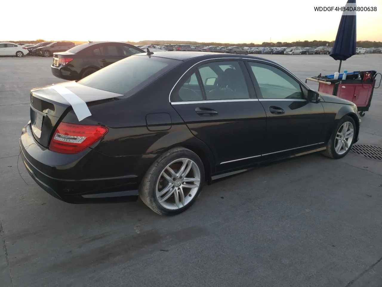 2013 Mercedes-Benz C 250 VIN: WDDGF4HB4DA800638 Lot: 77796374