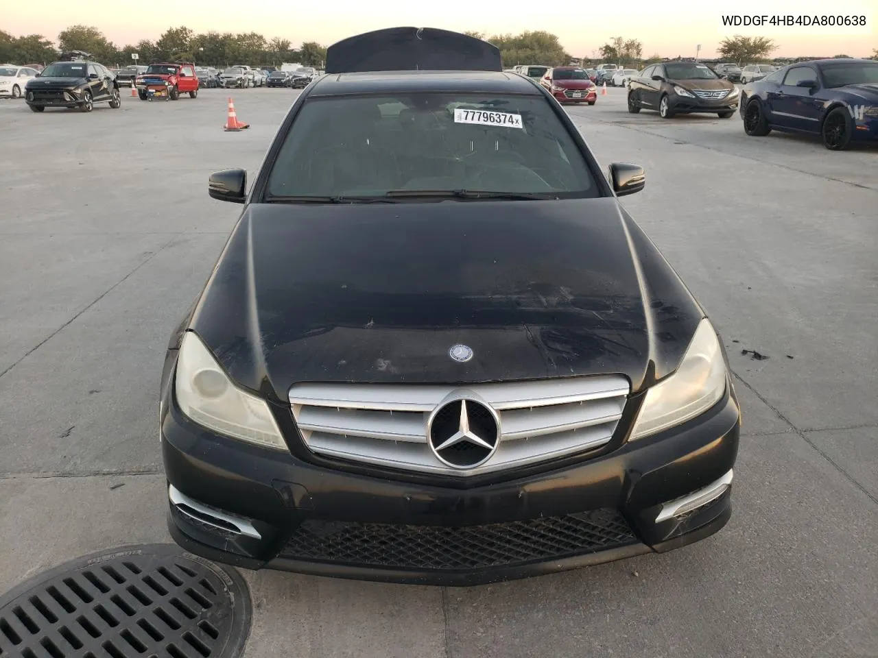 2013 Mercedes-Benz C 250 VIN: WDDGF4HB4DA800638 Lot: 77796374