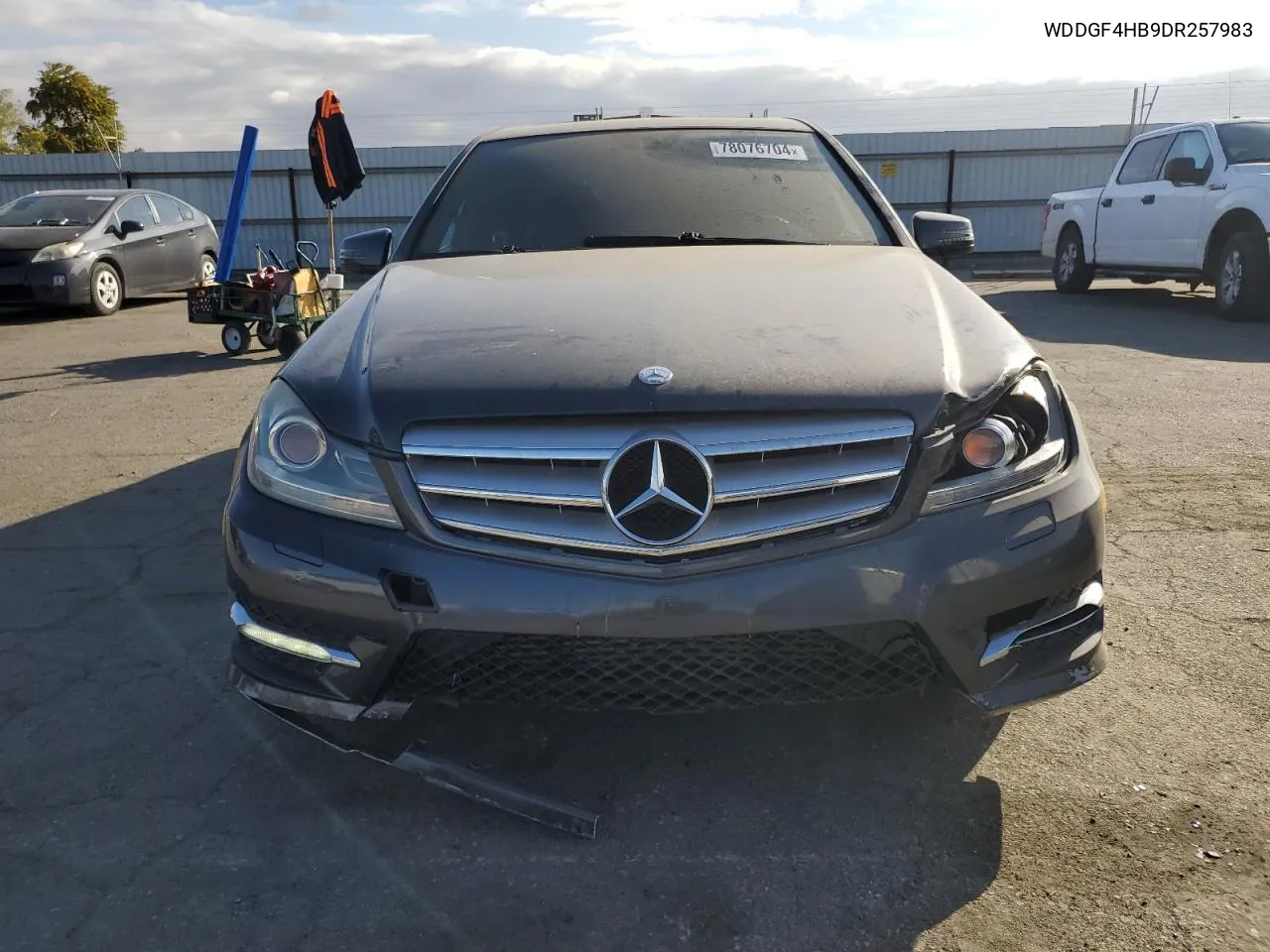 2013 Mercedes-Benz C 250 VIN: WDDGF4HB9DR257983 Lot: 78076704