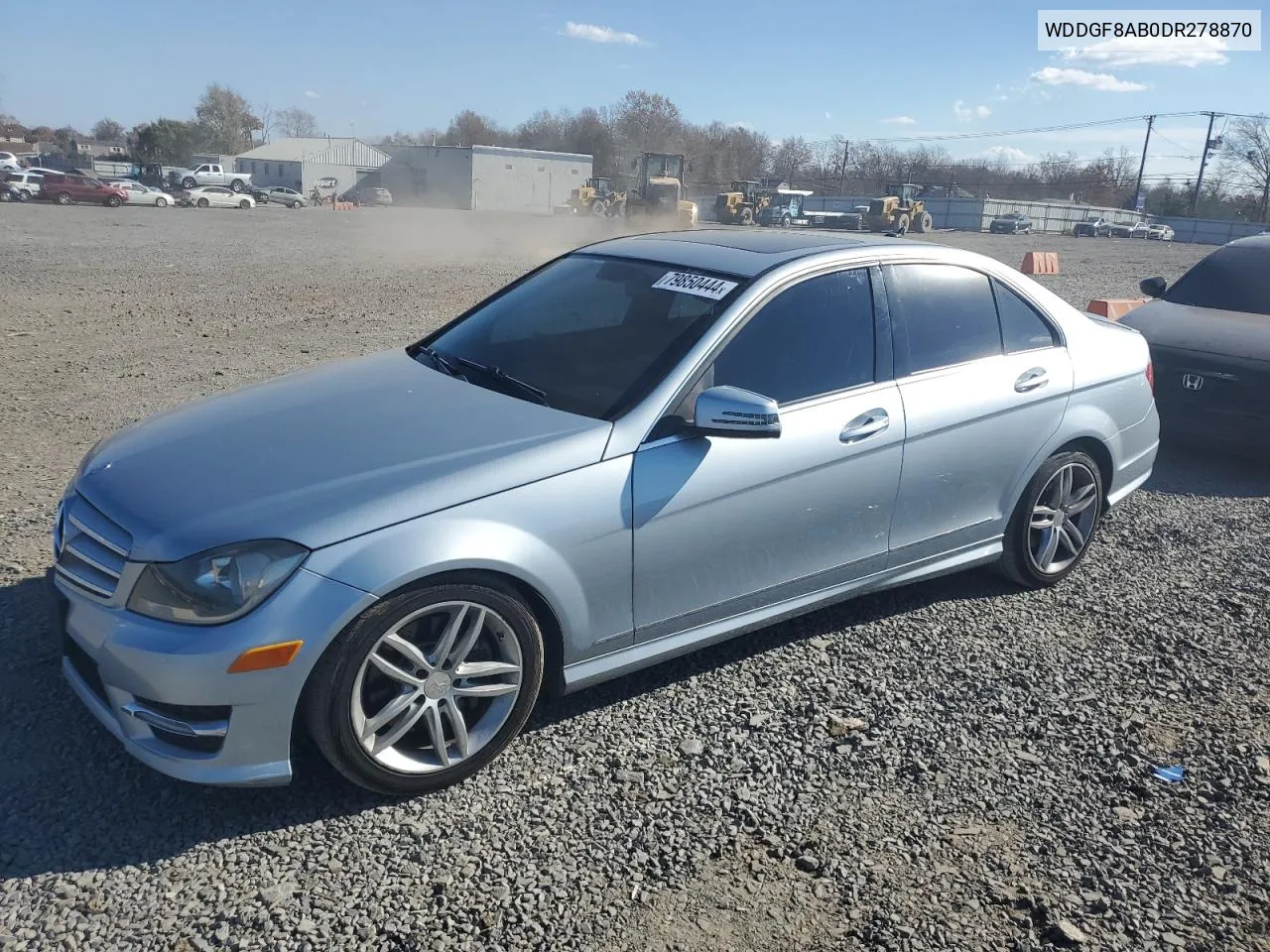 2013 Mercedes-Benz C 300 4Matic VIN: WDDGF8AB0DR278870 Lot: 79850444