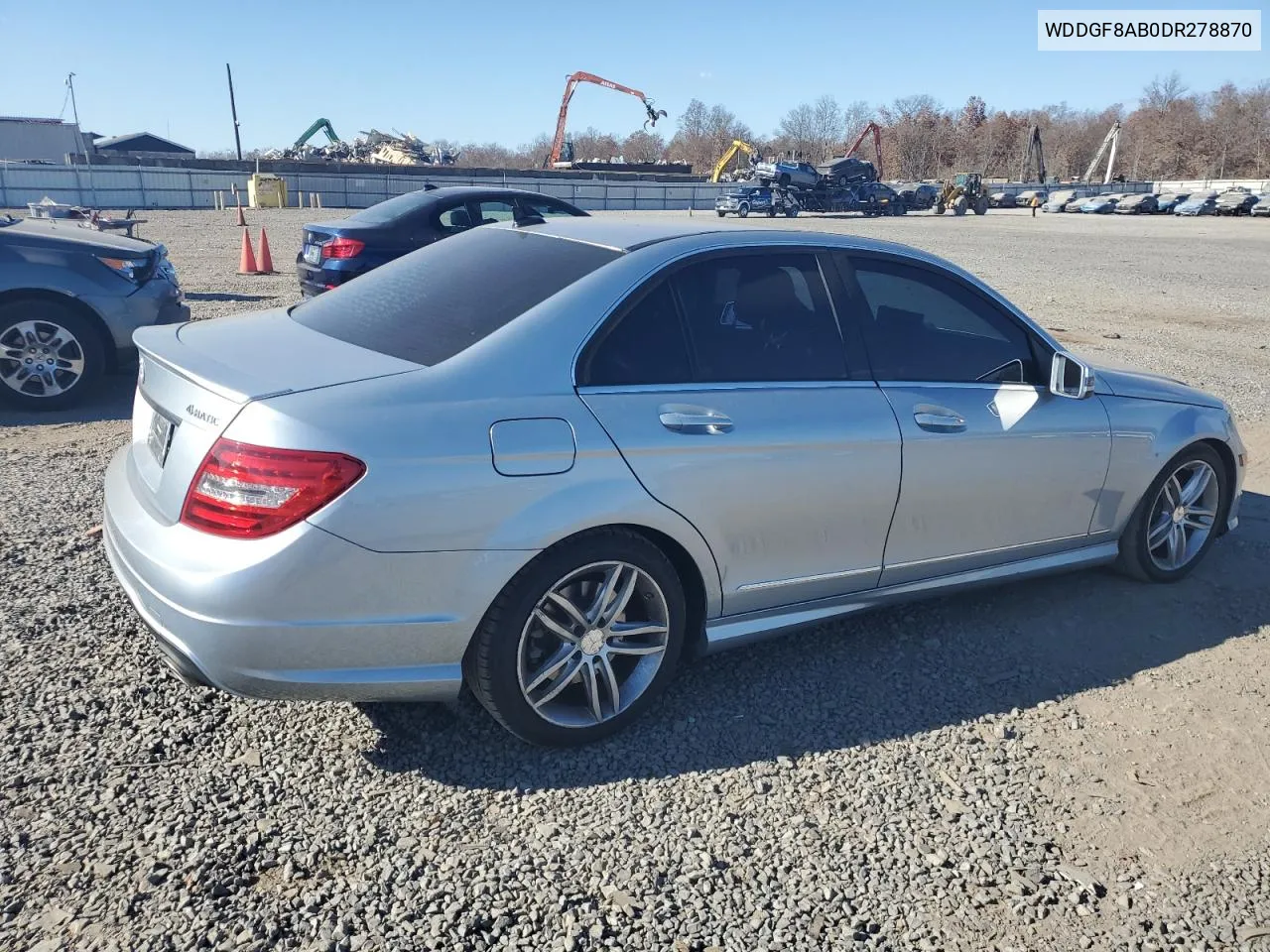 2013 Mercedes-Benz C 300 4Matic VIN: WDDGF8AB0DR278870 Lot: 79850444