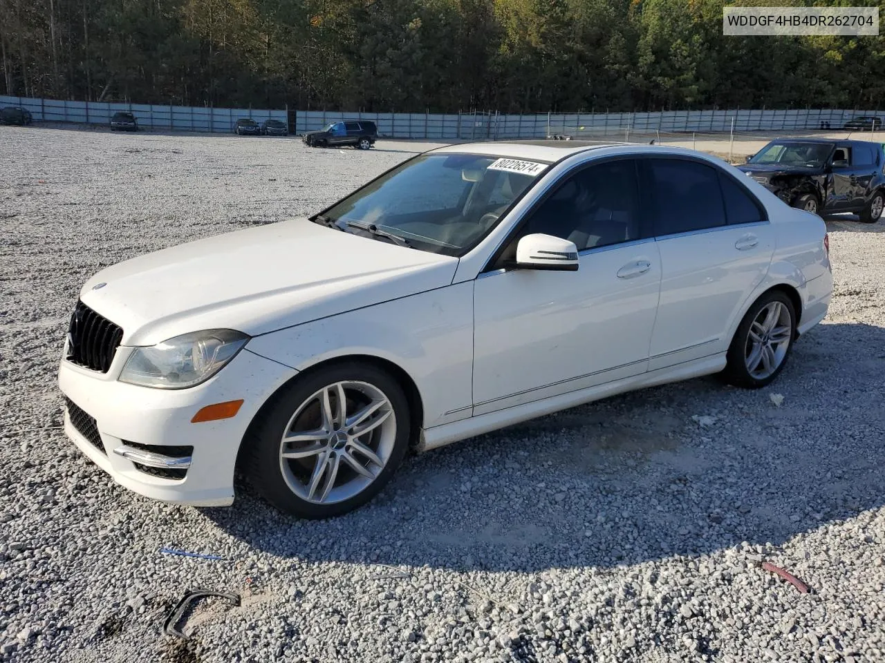 2013 Mercedes-Benz C 250 VIN: WDDGF4HB4DR262704 Lot: 80226574